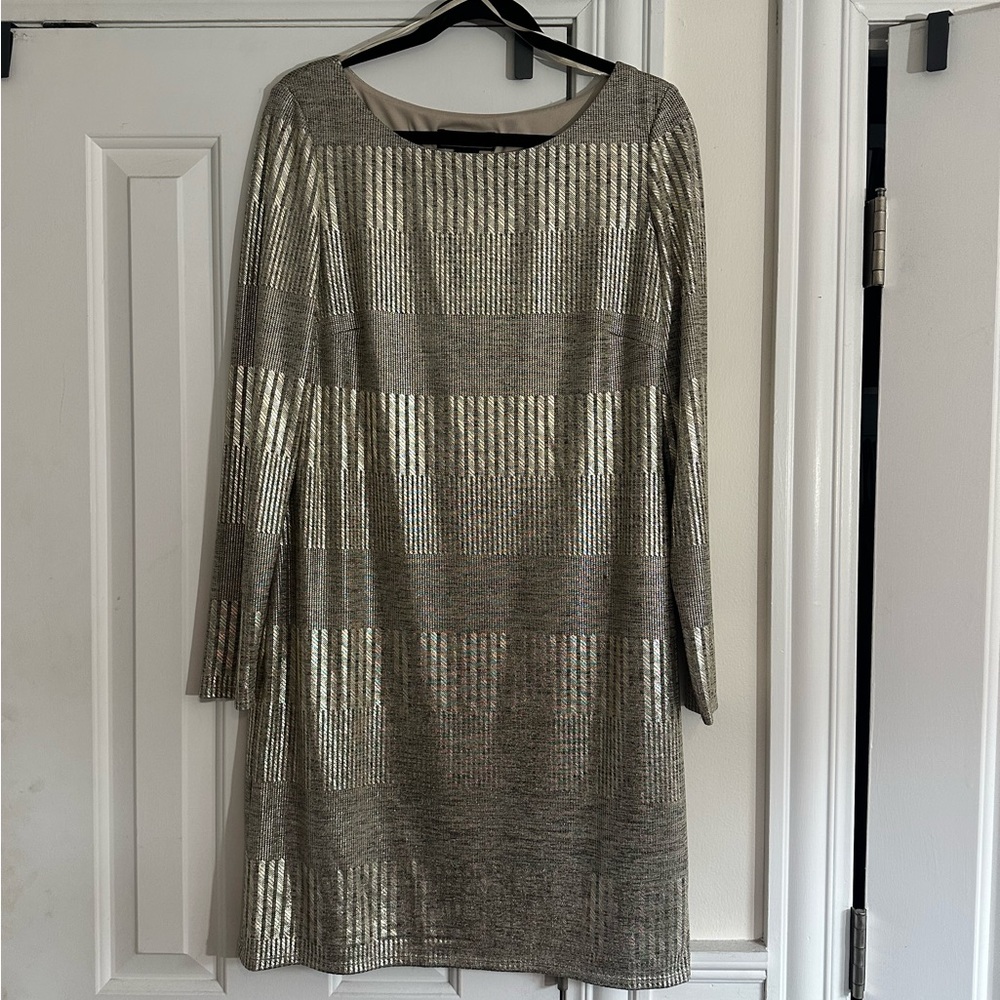 Gold short cocktail dress, new with tags.
